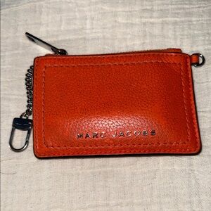 Marc Jacobs Vibrant Orange Leather mini wallet